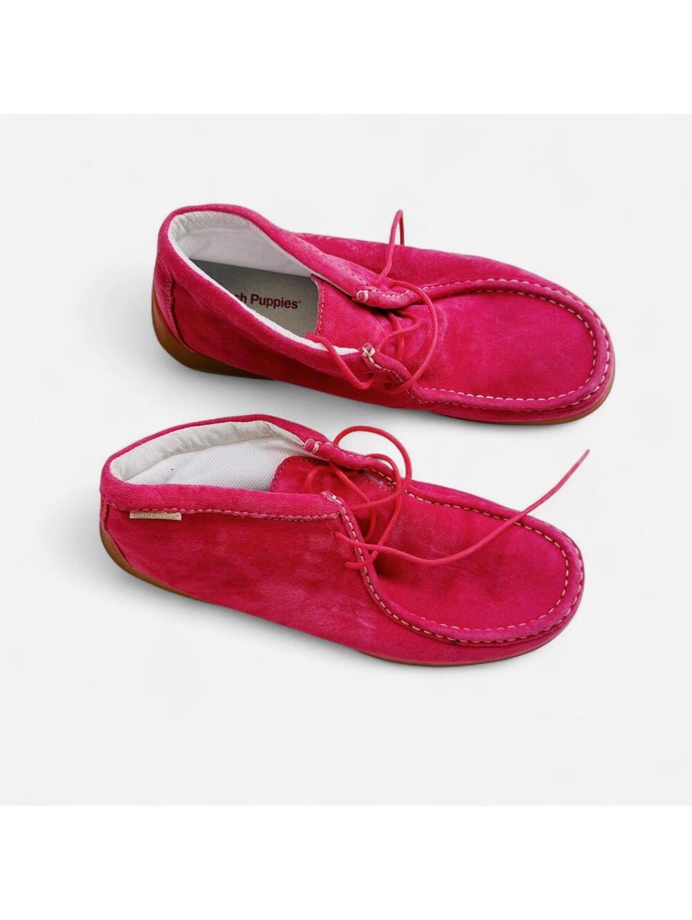 Red Suede Hush Puppies Suede Booties